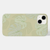 Monstera foliage in weichem Grün Case-Mate iPhone Hülle (Rückseite (Horizontal))