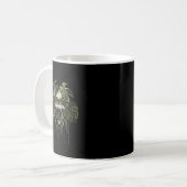 Monstera Funny Skull Plant Lover Nge Gardener Wome Kaffeetasse (Vorderseite Links)