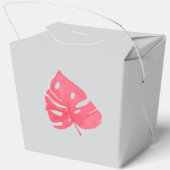 Monstera Gefallen-Box Geschenkschachtel (Rückseite)