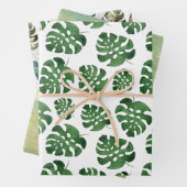 Monstera Geschenkpapier Set (Beispiel)
