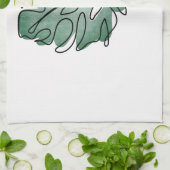 Monstera Geschirrtuch (Gefaltet)