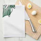 Monstera Geschirrtuch (Viertel Falte)