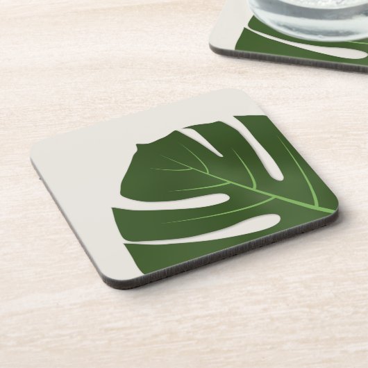 Monstera Getränkeuntersetzer (Linke Seite)