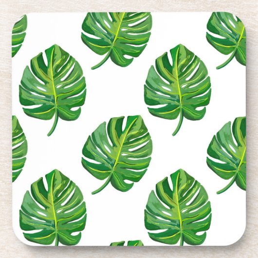 Monstera Getränkeuntersetzer (Vorderseite)