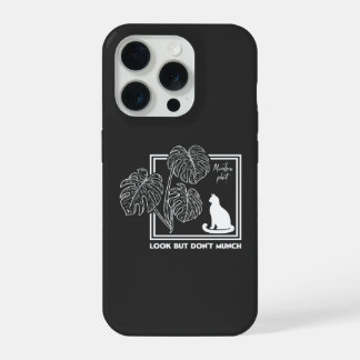 Monstera Gift für Katzenbesitzer Sicherheitsbewuss iPhone 15 Pro Hülle