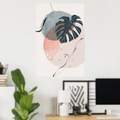 Monstera Greenery Poster (Heimbüro)