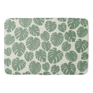 Monstera - grün badematte