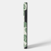 Monstera - Grün iPhone Hülle (Linke Seite)