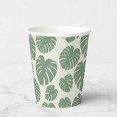 Monstera - grün pappbecher (Rechts)