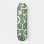 Monstera - grün skateboard (Vorne)