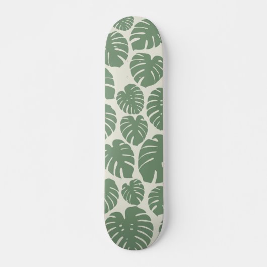 Monstera - grün skateboard (Vorne)