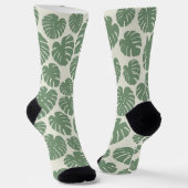 Monstera - grün socken (Gewinkelt)