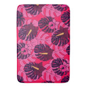 Monstera Hibiscus Spa Badematte (Vorderseite Vertikal)