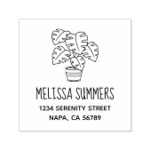 Monstera Housepflanzenadresse Permastempel (Design)