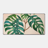 Monstera Houseplant Boho Botanical Schreibtischunterlage (Vorderseite)