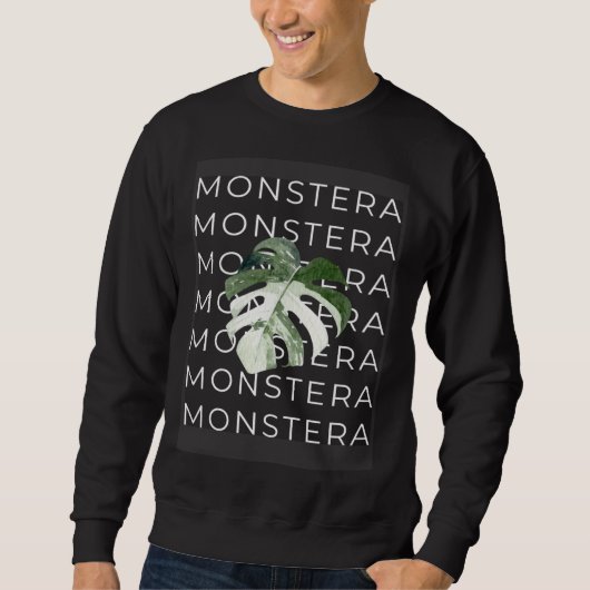 Monstera Houseplant Sweatshirt (Vorderseite)