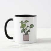 Monstera in einer rosa Pot-Tasse Tasse (Links)