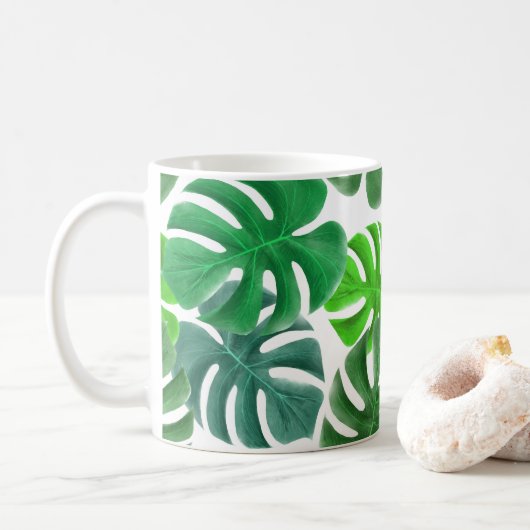 Monstera Kaffeetasse (Mit Donut)
