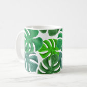 Monstera Kaffeetasse (Vorderseite Links)