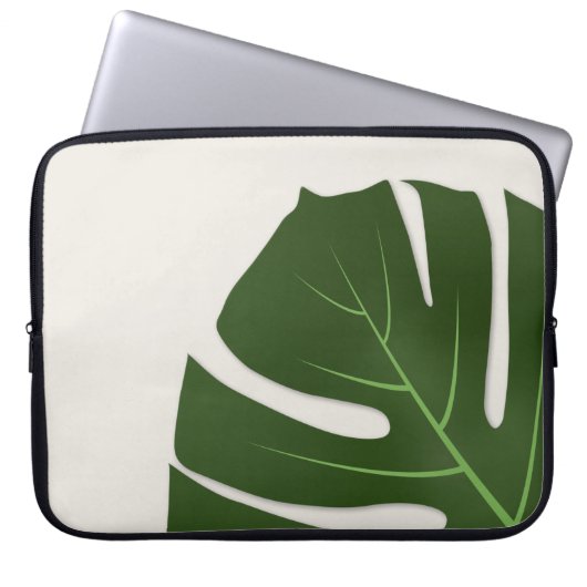 Monstera Laptopschutzhülle (Vorderseite)