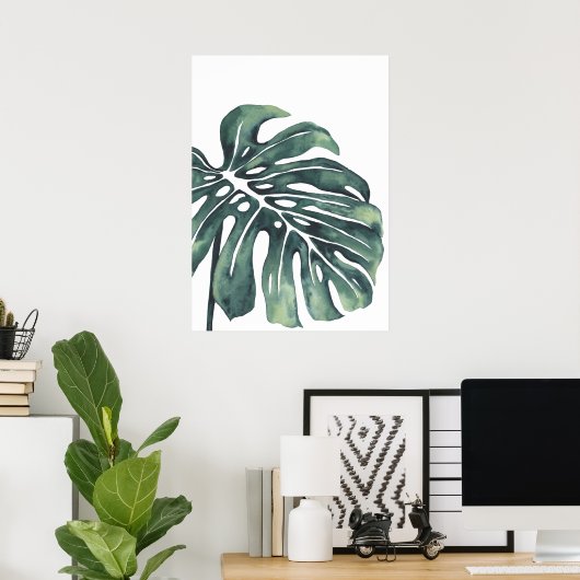 Monstera Leaf 4 Poster (Heimbüro)