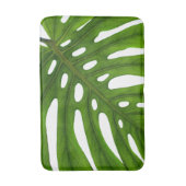 Monstera Leaf Botanisches Design Badematte (Vorderseite Vertikal)