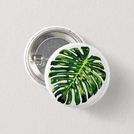 Monstera Leaf Button (Vorne & Hinten)