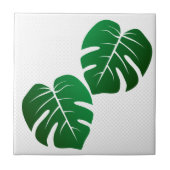 Monstera Leaf Design Keramik Tile Fliese (Vorderseite)