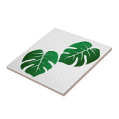 Monstera Leaf Design Keramik Tile Fliese (Seite)