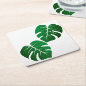 Monstera Leaf Design Paper Untersetzer (angewinkelt)