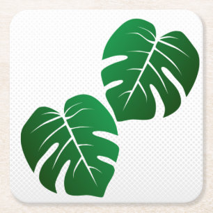 Monstera Leaf Design Paper Untersetzer