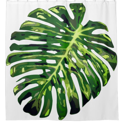 Monstera Leaf Duschvorhang - Ihr Kolot (Vorderseite)