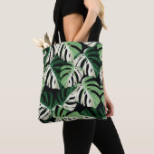 Monstera Leaf Exotic Black Pattern Tasche (Von Nahem)