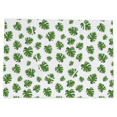 Monstera Leaf Gift Bag Große Geschenktüte (Rückseite)