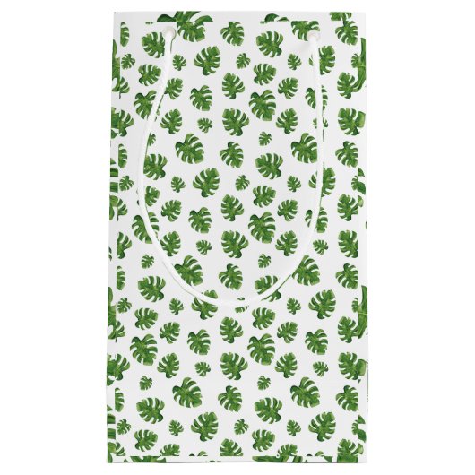 Monstera Leaf Gift Bag Kleine Geschenktüte (Vorderseite)