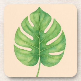 Monstera Leaf Gold Design. Getränkeuntersetzer