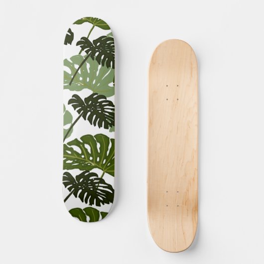 Monstera Leaf Half Pipe Skateboard (Vorderseite)