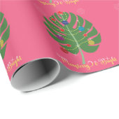 Monstera Leaf Monstero & Pflanze Lover Geschenkpapier (Rolleneckpunkt)