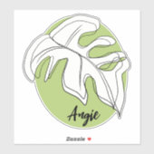 Monstera Leaf Name Auto Custom Decal Aufkleber (Blatt)