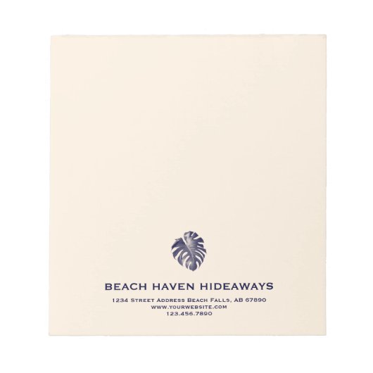 Monstera Leaf Notepad Notizblock (Vorderseite)