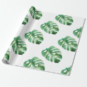 Monstera Leaf Pattern Geschenkpapier (Ungerollt)