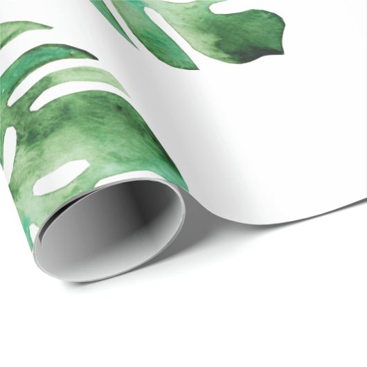 Monstera Leaf Pattern Geschenkpapier (Rolleneckpunkt)