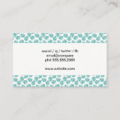 Monstera Leaf Pattern Visitenkarte (Rückseite)