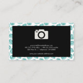 Monstera Leaf Pattern Visitenkarte (Rückseite)