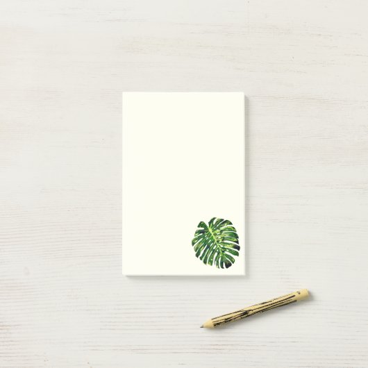 Monstera Leaf Post it Notes Post-it Klebezettel (Auf Schreibtisch)