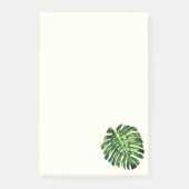 Monstera Leaf Post it Notes Post-it Klebezettel (Vorderseite)