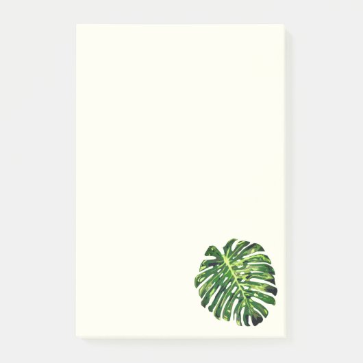 Monstera Leaf Post it Notes Post-it Klebezettel (Vorderseite)