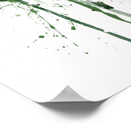 Monstera Leaf  Poster (Ecke)