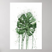 Monstera Leaf  Poster (Vorne)