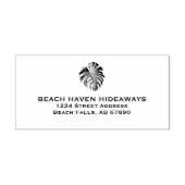 Monstera Leaf Rücksendeadresse Briefmarke Gummistempel (Prägung)